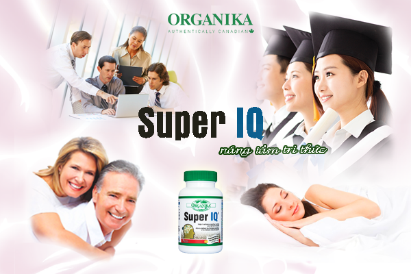 Viên uống bổ não Organika Super IQ thích hợp cho học sinh, sinh viên, người già, dân văn phòng