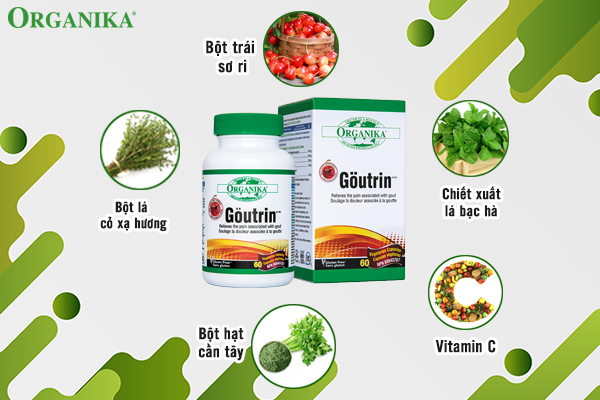 Organika Goutrin được chiết xuất từ các thành phần thảo dược thiên nhiên lành tính, an toàn với sức khỏe
