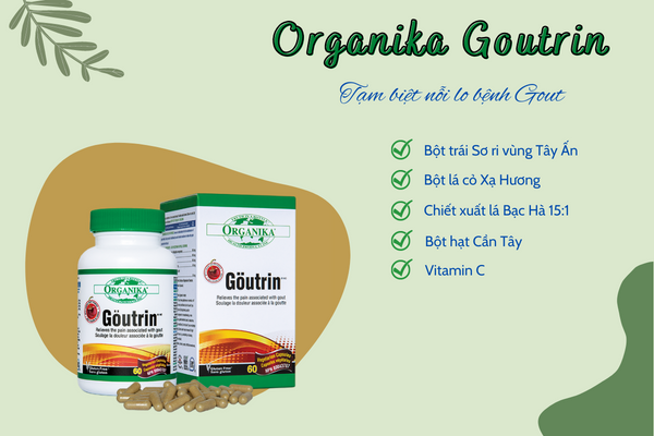 Thực phẩm chức năng Organika Goutrin là giải pháp hỗ trợ điều trị Gout được nhiều người ưa chuộng
