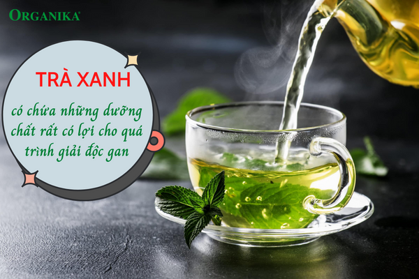 Ngoài những lợi ích mang lại cho sức khỏe, trà xanh còn rất hữu ích cho quá trình thải độc gan