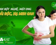 Giải độc hạ men gan với hỗn hợp tinh bột nghệ pha mật ong