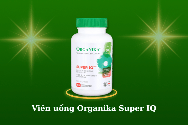 Viên uống Organika Super IQ giúp hỗ trợ khả năng tập trung và trí nhớ sau Tết