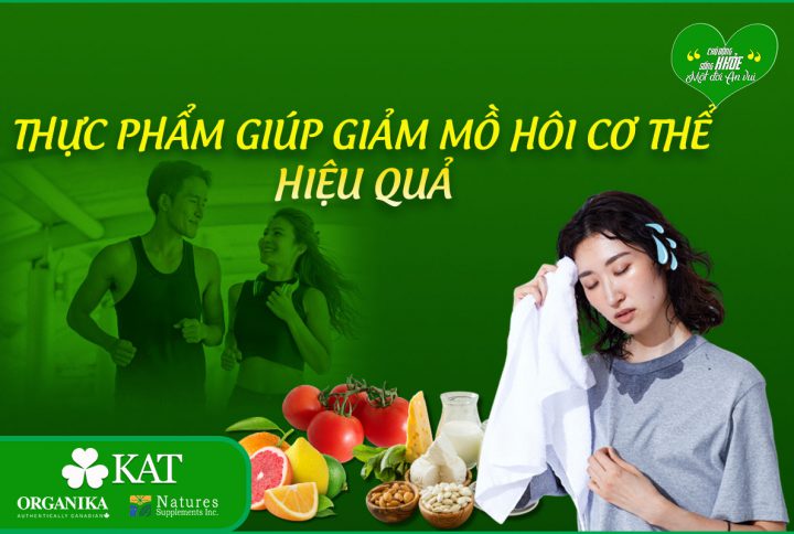 Thực phẩm giúp giảm mồ hôi cơ thể hiệu quả