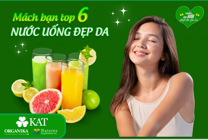 Top 6 nước uống đẹp da