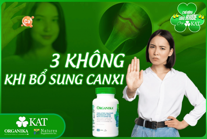 3 không cần lưu ý khi bổ sung canxi