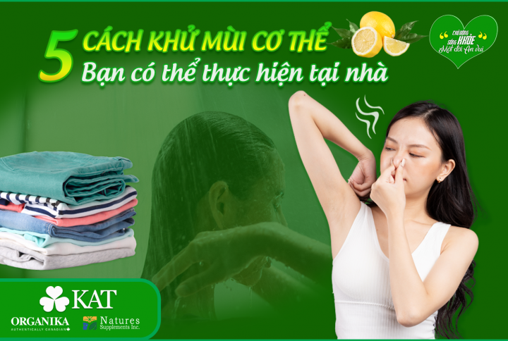 Cách khử mùi cơ thể hiệu quả tại nhà