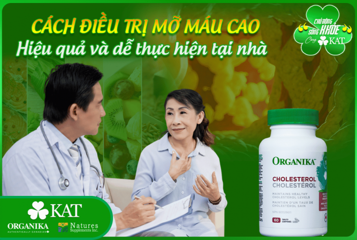 Điều trị mỡ máu cao hiệu quả dễ thực hiện tại nhà