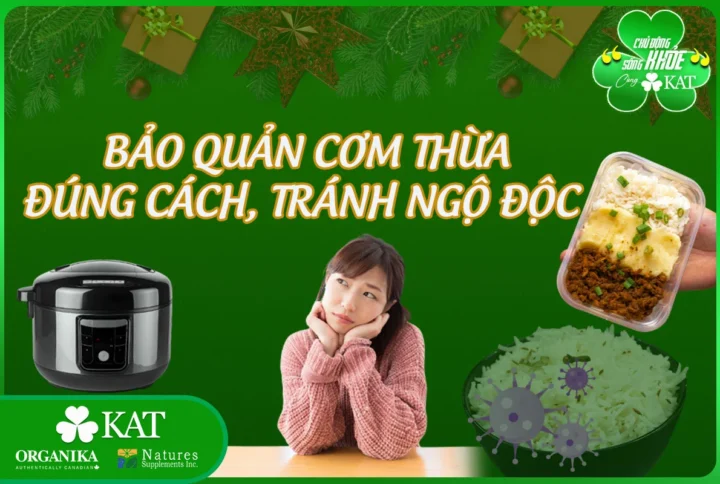 Vì sao cần bảo quản cơm thừa đúng cách?