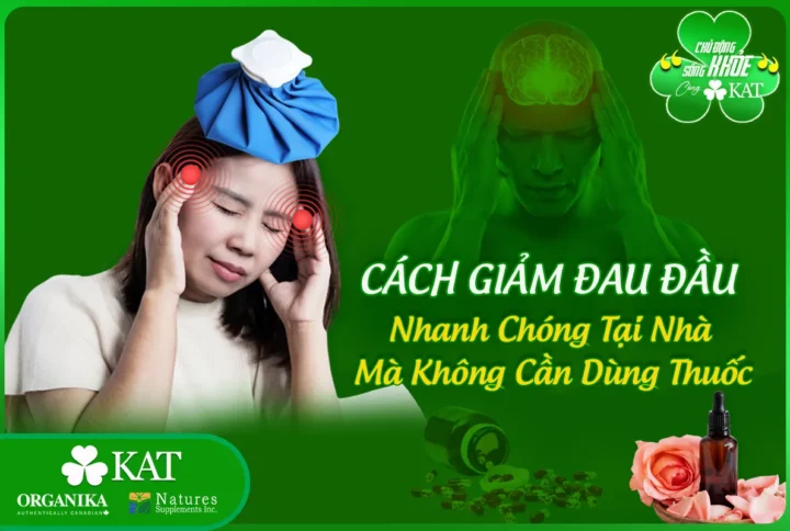 Cách giảm đau đầu nhanh chóng tại nhà không cần dùng thuốc