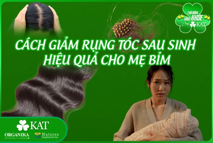 Cách giảm rụng tóc sau sinh hiệu quả cho mẹ bỉm